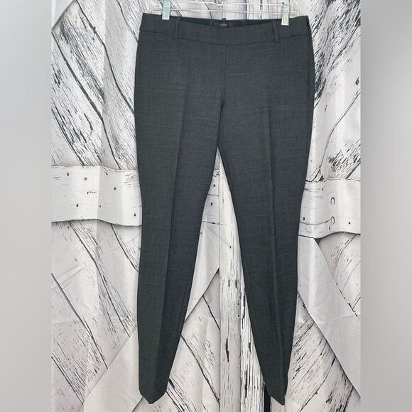J. Crew Minnie Pants Charcoal Wool Blend 4 - Picture 1 of 5